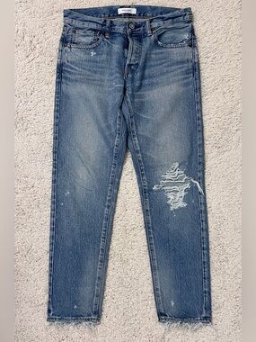 Moussy Vintage Distressed Button Fly Jeans